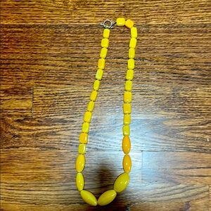 Yellow Beaded Necklace